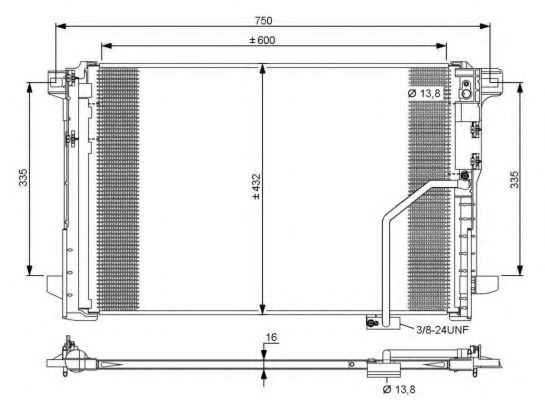 Condensator, climatizare MERCEDES-BENZ CLS (C218) 