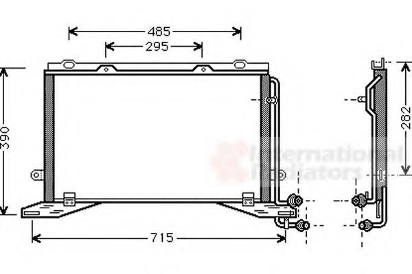 Condensator, climatizare MERCEDES-BENZ E-CLASS limuzina (W210), MERCEDES-BENZ E-CLASS Break (S210) - VAN WEZEL 30005268