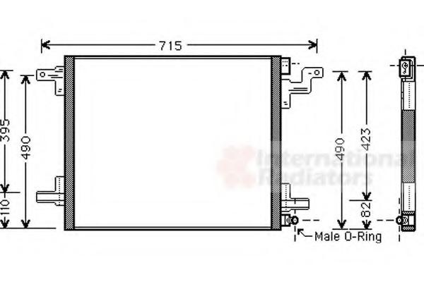 Condensator, climatizare MERCEDES-BENZ M-CLASS (W163) - VAN WEZEL 30005377