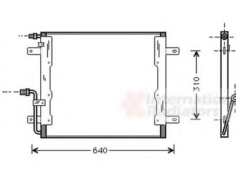 Condensator, climatizare MERCEDES-BENZ VARIO bus, MERCEDES-BENZ VARIO caroserie inchisa/combi, MERCEDES-BENZ VARIO autobasculanta - VAN WEZEL 30005262