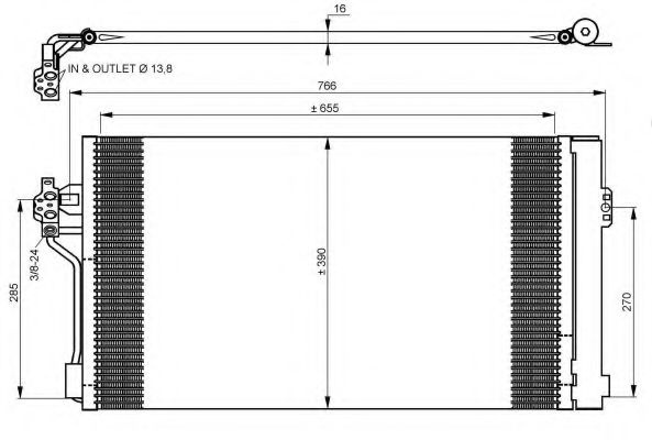 Condensator, climatizare MERCEDES-BENZ VIANO (W639) (2003 - 2016) NRF 35776