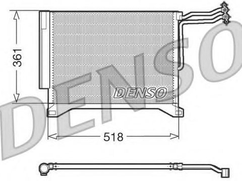 Condensator, climatizare MINI MINI (R50, R53) - DENSO DCN05100