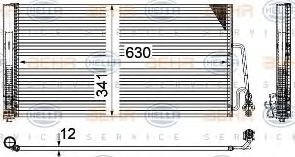 Condensator climatizare MINI MINI (R56) - Cod intern: W20088838 - LIVRARE DIN STOC in 24 ore!!!