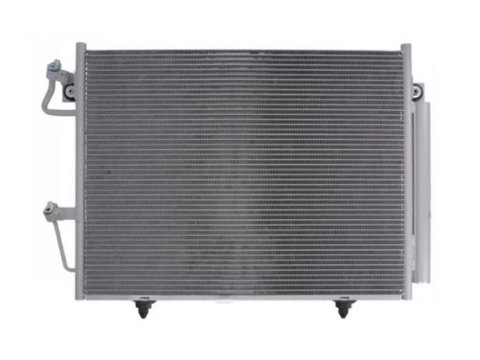 Condensator climatizare Mitsubishi Pajero (V80/V90), 02.2007-10.2009, motor 3.0 V6, 154 kw benzina, cutie manuala, full aluminiu brazat, 662 (620)x500 (490)x18 mm, cu uscator si filtru integrat