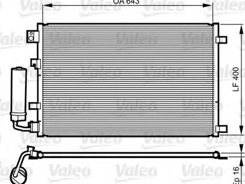 Condensator, climatizare NISSAN DUALIS (J10, JJ10) - VALEO 814008