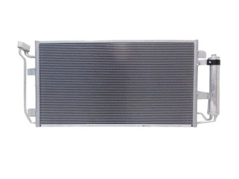 Condensator climatizare Nissan Leaf, 11.2010-02.2013, motor, 81 kw electric, cutie CVT, full aluminiu brazat, 640 (600)x342x16 mm, cu uscator filtrat