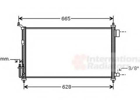 Condensator, climatizare NISSAN MARCH III (K12), NISSAN MICRA C+C (K12), NISSAN NOTE (E11) - VAN WEZEL 13005251