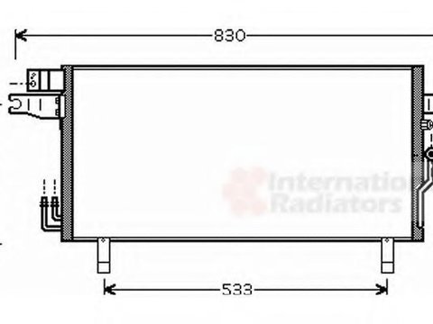 Condensator, climatizare NISSAN PATHFINDER (R50) - VAN WEZEL 13005269
