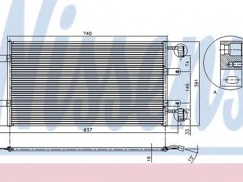 Condensator, climatizare NISSAN PRIMASTAR bus (X83) (2001 - 2016) NISSENS 94678 piesa NOUA