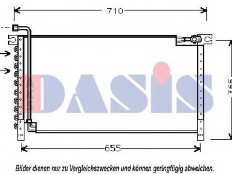 Condensator, climatizare NISSAN TERRANO (WD21), NISSAN MISTRAL II (R20) - AKS DASIS 072080N