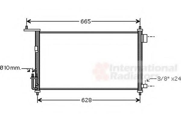 Condensator, climatizare NISSAN VERSA hatchback (C11X), NISSAN TIIDA limuzina (SC11X), NISSAN TIIDA hatchback - VAN WEZEL 13005332