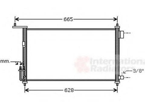 Condensator, climatizare NISSAN VERSA hatchback (C11X), NISSAN TIIDA limuzina (SC11X), NISSAN TIIDA hatchback - VAN WEZEL 13005332