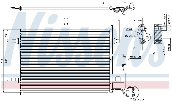 Condensator, climatizare NISSENS 94592 p