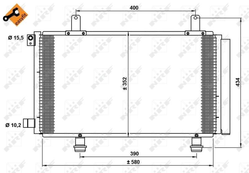 Condensator, climatizare NRF 35782 pentr