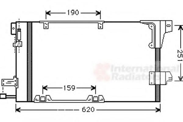 Condensator, climatizare OPEL ASTRA G hatchback (F48_, F08_), OPEL ASTRA G combi (F35_), OPEL ASTRA G limuzina (F69_) - VAN WEZEL 37005251