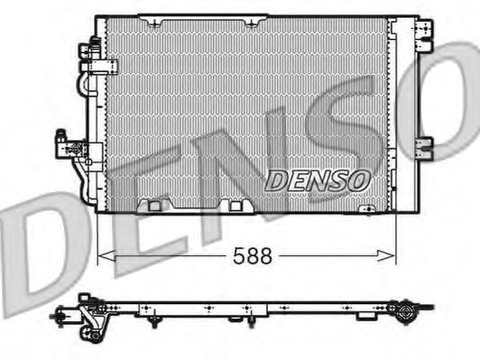Condensator, climatizare OPEL ASTRA G hatchback (F48_, F08_), VAUXHALL ASTRA Mk IV (G) hatchback, VAUXHALL ASTRA Mk IV (G) combi - DENSO DCN20011