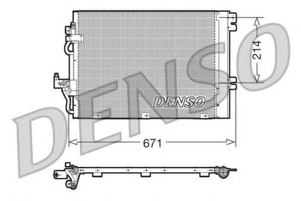Condensator, climatizare OPEL ASTRA G Hatchback (F48, F08) (1998 - 2009) DENSO DCN20009 piesa NOUA