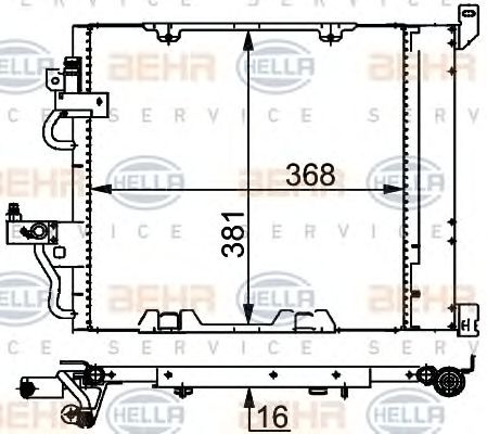 Condensator climatizare OPEL ASTRA H limuzina (L69) - Cod intern: W20088691 - LIVRARE DIN STOC in 24 ore!!!