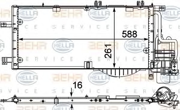 Condensator climatizare OPEL COMBO caroserie inchisa/combi - Cod intern: W20088647 - LIVRARE DIN STOC in 24 ore!!!