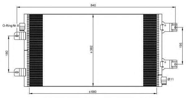 Condensator, climatizare OPEL MOVANO Combi (J9) (1
