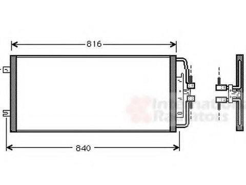 Condensator, climatizare OPEL SINTRA - VAN WEZEL 37005302