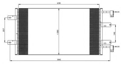 Condensator, climatizare OPEL VIVARO platou / sasi