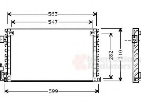 Condensator, climatizare PEUGEOT 106 Mk II (1) - VAN WEZEL 40005180