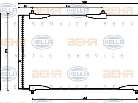 Condensator climatizare PEUGEOT 206/CC/SW 98- - Cod intern: W20088787 - LIVRARE DIN STOC in 24 ore!!!