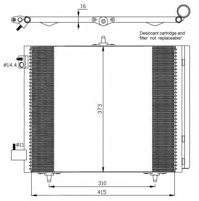 Condensator, climatizare PEUGEOT 207 CC (WD_) (2007 - 2016) NRF 35405