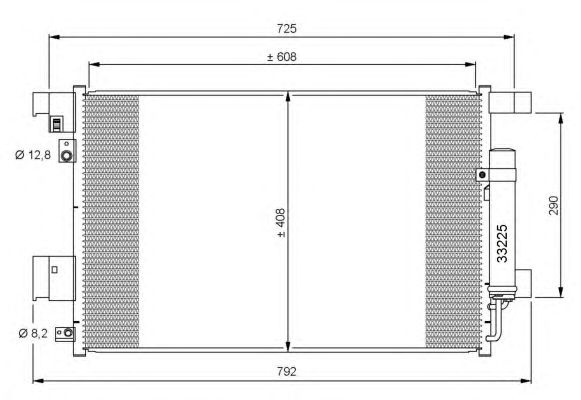 Condensator climatizare PEUGEOT 4007 07- - Cod intern: W20139531 - LIVRARE DIN STOC in 24 ore!!!