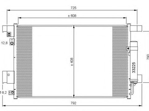 Condensator, climatizare PEUGEOT 4008 (2012 - 2020) NRF 35872