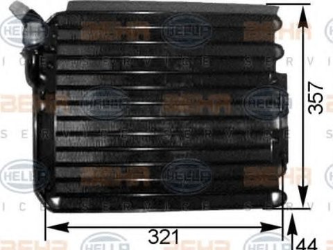 Condensator, climatizare PORSCHE 911 (964), PORSCHE 911 Cabriolet (964), PORSCHE 911 (993) - HELLA 8FC 351 300-681