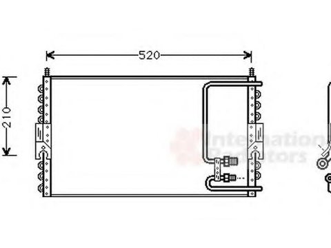 Condensator, climatizare PORSCHE 944 - VAN WEZEL 74005020