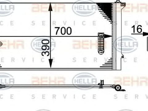 Condensator climatizare PORSCHE CAYENNE - Cod intern: W20088723 - LIVRARE DIN STOC in 24 ore!!!