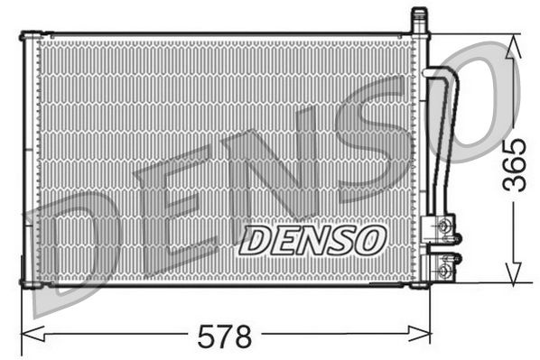 Condensator, climatizare QWP WAC128 pentru FORD FIESTA V (JH_, JD)