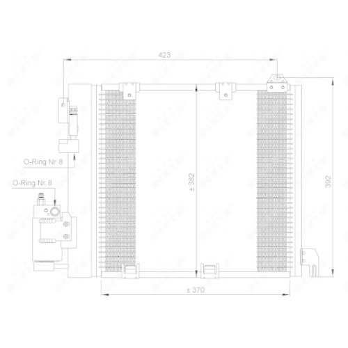 Condensator climatizare, Radiator clima Opel Astra G (F48, F08), Zafira A (F75) Nrf 35302