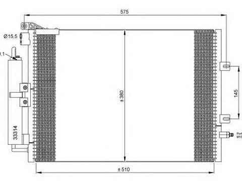 Condensator climatizare RENAULT CLIO III (BR0/1, CR0/1) - Cod intern: W20139579 - LIVRARE DIN STOC in 24 ore!!!