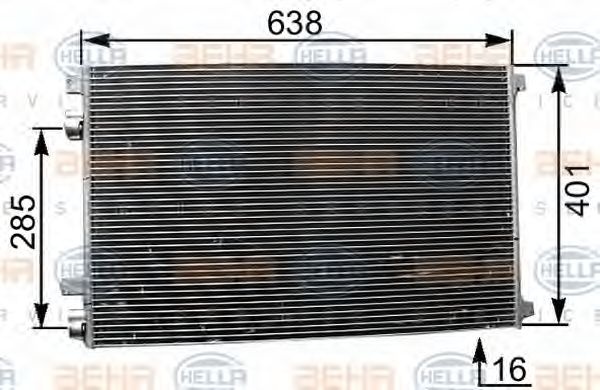 Condensator climatizare RENAULT GRAND SCENIC II (JM0/1_) - Cod intern: M20372631 - LIVRARE DIN STOC in 24 ore!!!