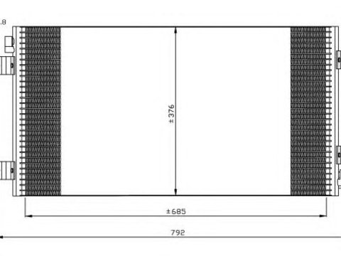 Condensator climatizare RENAULT MASTER II bus (JD) - Cod intern: W20139507 - LIVRARE DIN STOC in 24 ore!!!