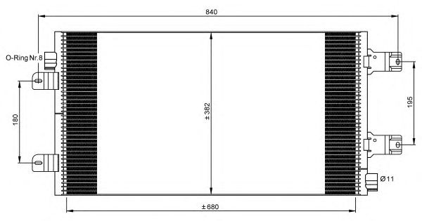 Condensator climatizare RENAULT MASTER II Van (FD) - Cod intern: W20139581 - LIVRARE DIN STOC in 24 ore!!!