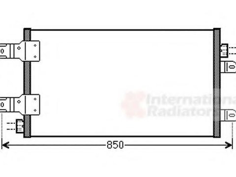 Condensator, climatizare RENAULT MASTER II Van (FD), RENAULT MASTER II platou / sasiu (ED/HD/UD), OPEL MOVANO caroserie (F9) - VAN WEZEL 43005443