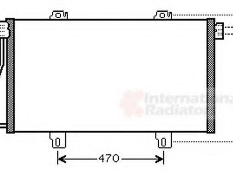Condensator, climatizare RENAULT MASTER II Van (FD), RENAULT MASTER II platou / sasiu (ED/HD/UD), RENAULT MASTER II bus (JD) - VAN WEZEL 43005352