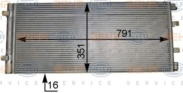 Condensator climatizare RENAULT MASTER III platou/sasiu (EV, HV, UV) - Cod intern: W20004811 - LIVRARE DIN STOC in 24 ore!!!