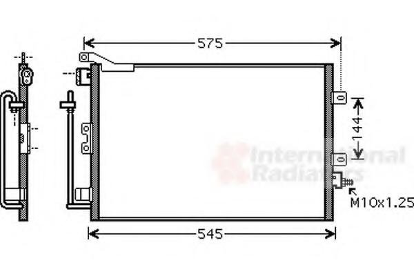 Condensator, climatizare RENAULT MODUS / GRAND MODUS (F/JP0_), RENAULT EURO CLIO III (BR0/1, CR0/1), RENAULT CLIO Grandtour (KR0/1_) - VAN WEZEL 43005