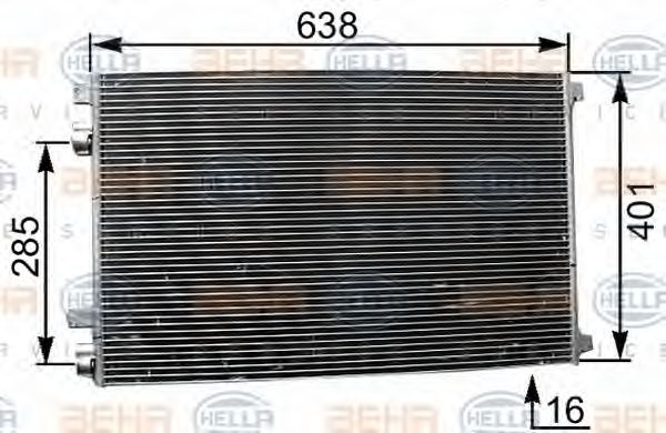 Condensator climatizare RENAULT SCENIC II (JM0/1_)