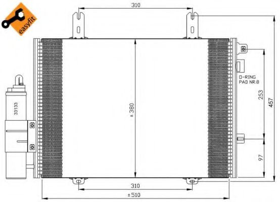 Condensator, climatizare RENAULT SYMBOL I (LB0/1/2
