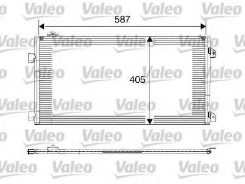 Condensator, climatizare RENAULT SYMBOL II (LU1/2_) (2008 - 2020) VALEO 817646