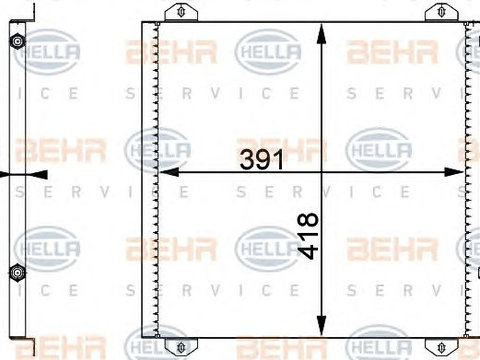 Condensator climatizare RENAULT TWINGO 1,2 96- - Cod intern: W20088775 - LIVRARE DIN STOC in 24 ore!!!