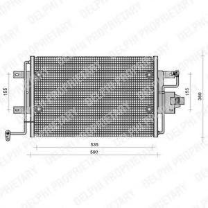 Condensator, climatizare SEAT TOLEDO (1L), AUDI A3 (8L1), SKODA OCTAVIA (1U2) - DELPHI TSP0225113