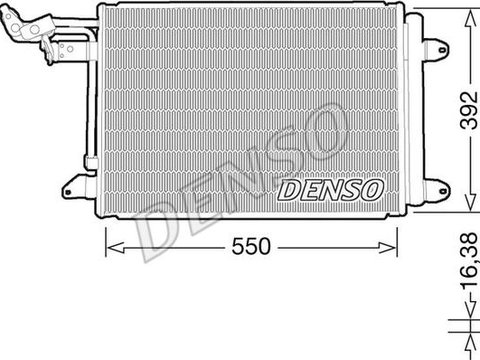 Condensator, climatizare SKODA SUPERB II Estate (3T5) DENSO DCN32032